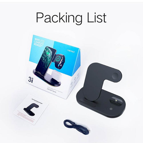 MagnaGear 3 in 1 Foldable Fast Wireless Charger