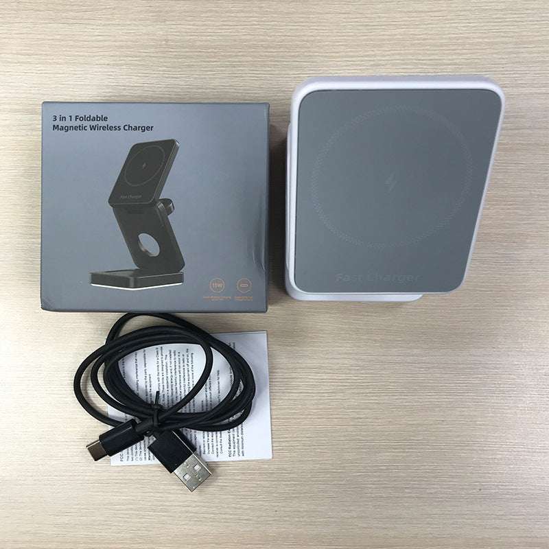 MagnaGear 3 in 1 Folding Magnetic Wireless Charger
